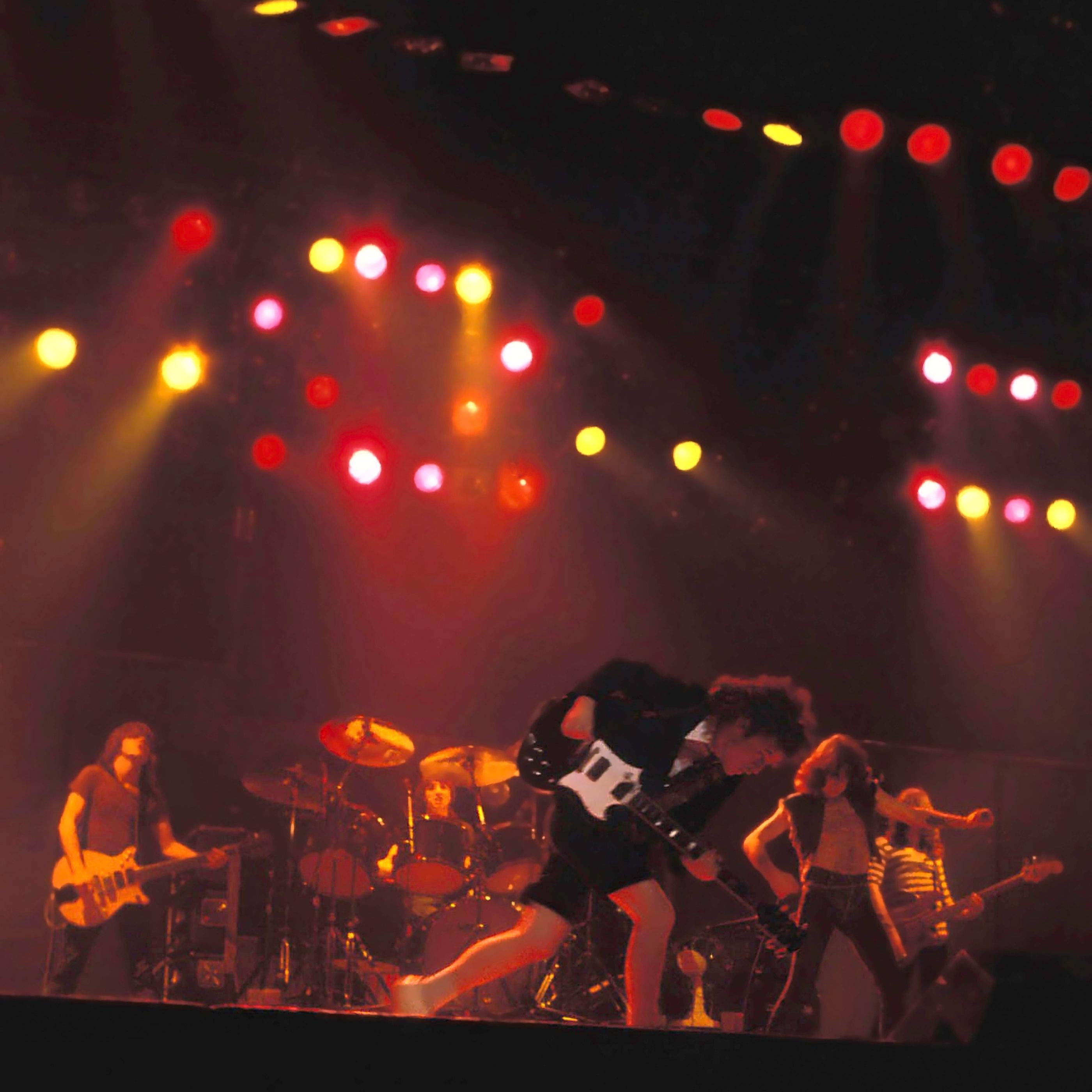 Unknown Black and White Photograph - AC/DC in Concert 20" x 20" (Edition of 24) 