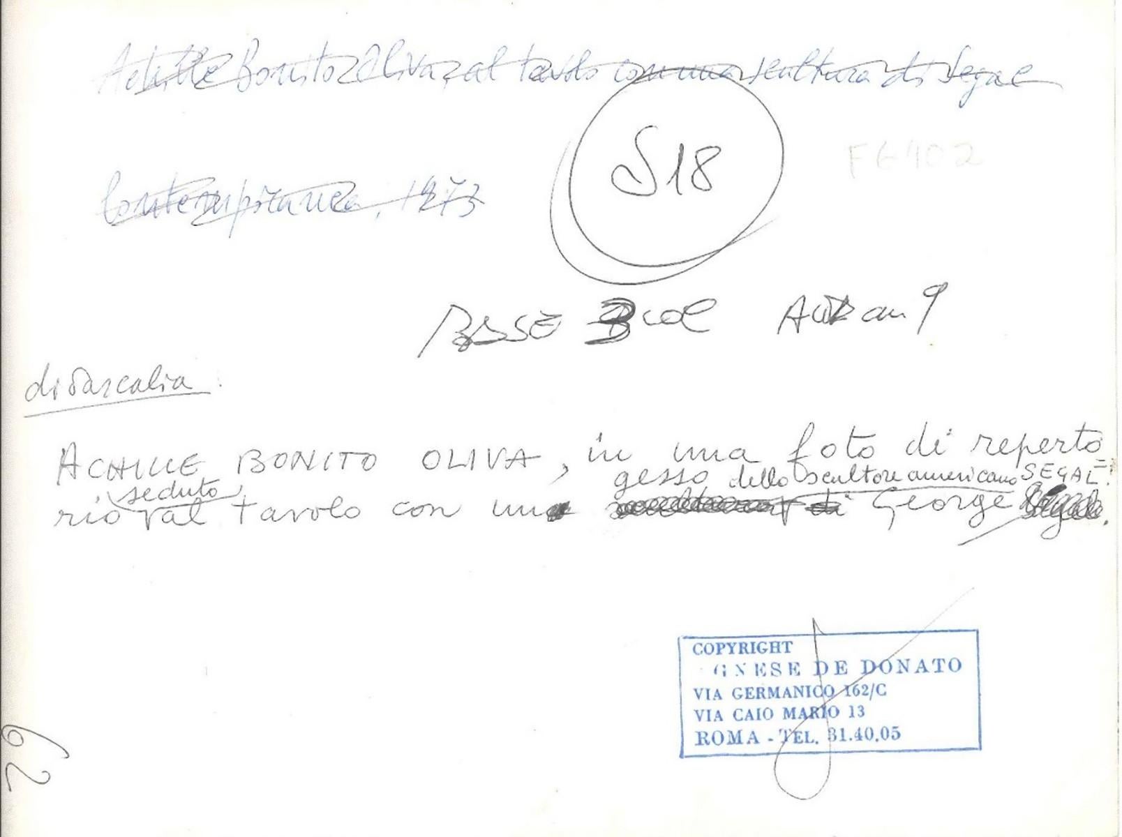 achille bonito oliva moglie