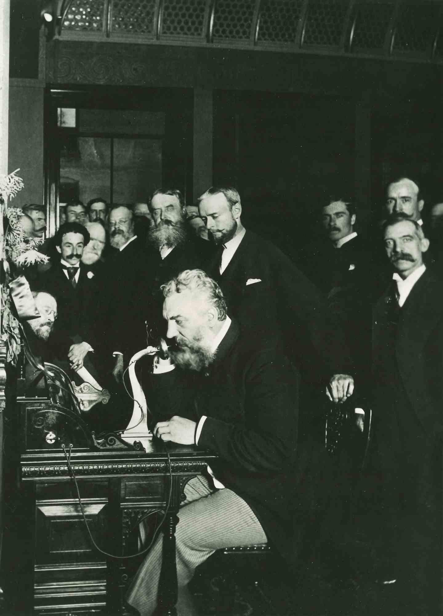 Unknown Figurative Photograph - Alexander Graham Bell  - Vintage Photograph - Mid 20th Century