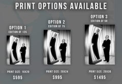 Alfred Hitchcock in Funhouse Mirror Globe Photos Fine Art Print