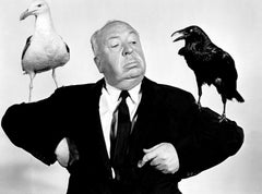 Vintage Alfred Hitchcock "The Birds" Globe Photos Fine Art Print