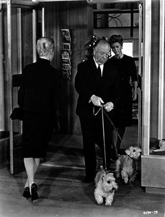 Alfred Hithcock con perro