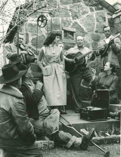American Folk Music Spans Generations - Vintage Photograph - Mid 20th Century