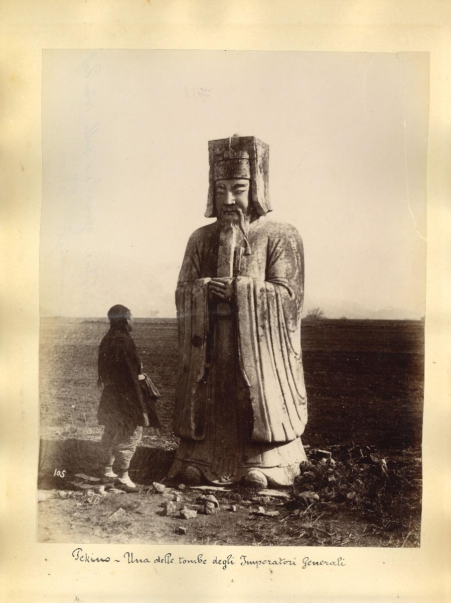 Ancient Beijing: the Tombs of the Emperors - Albumen Print - 1890s - Photograph by Unknown