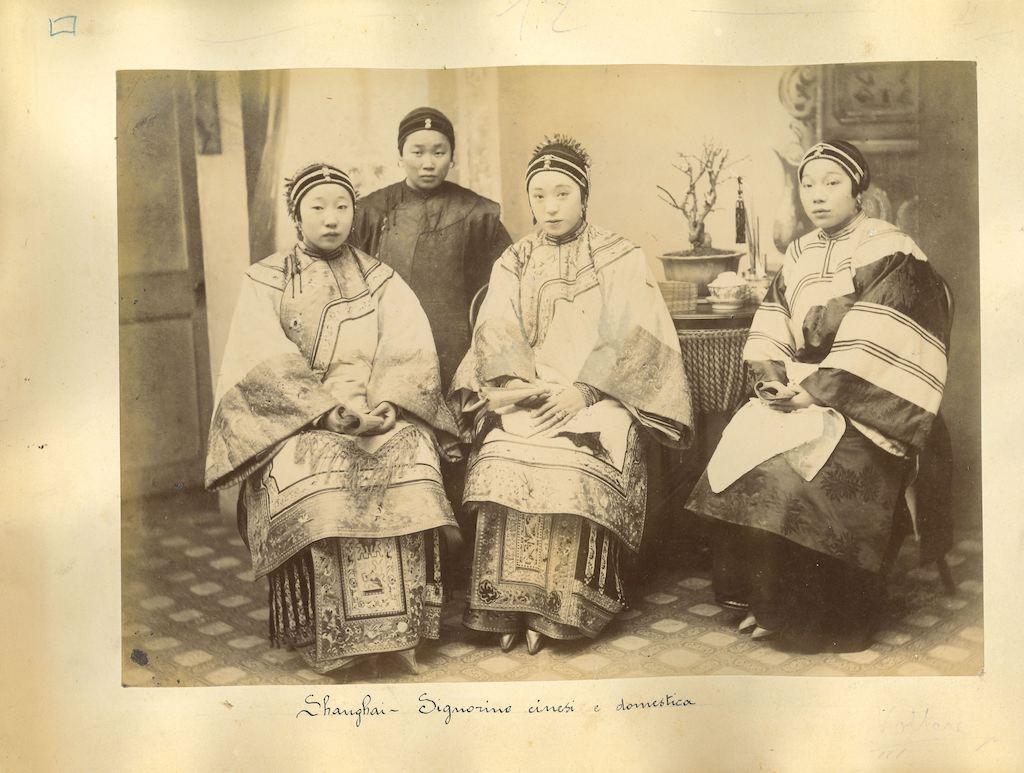 Unknown Figurative Photograph - Ancient Chinese Costumes - Original Albumen Prints - 1890s