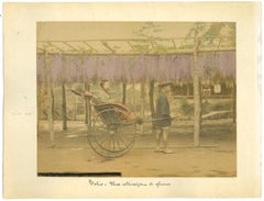 Vue ancienne de Tokyo - Impression albumen originale - années 1880/90