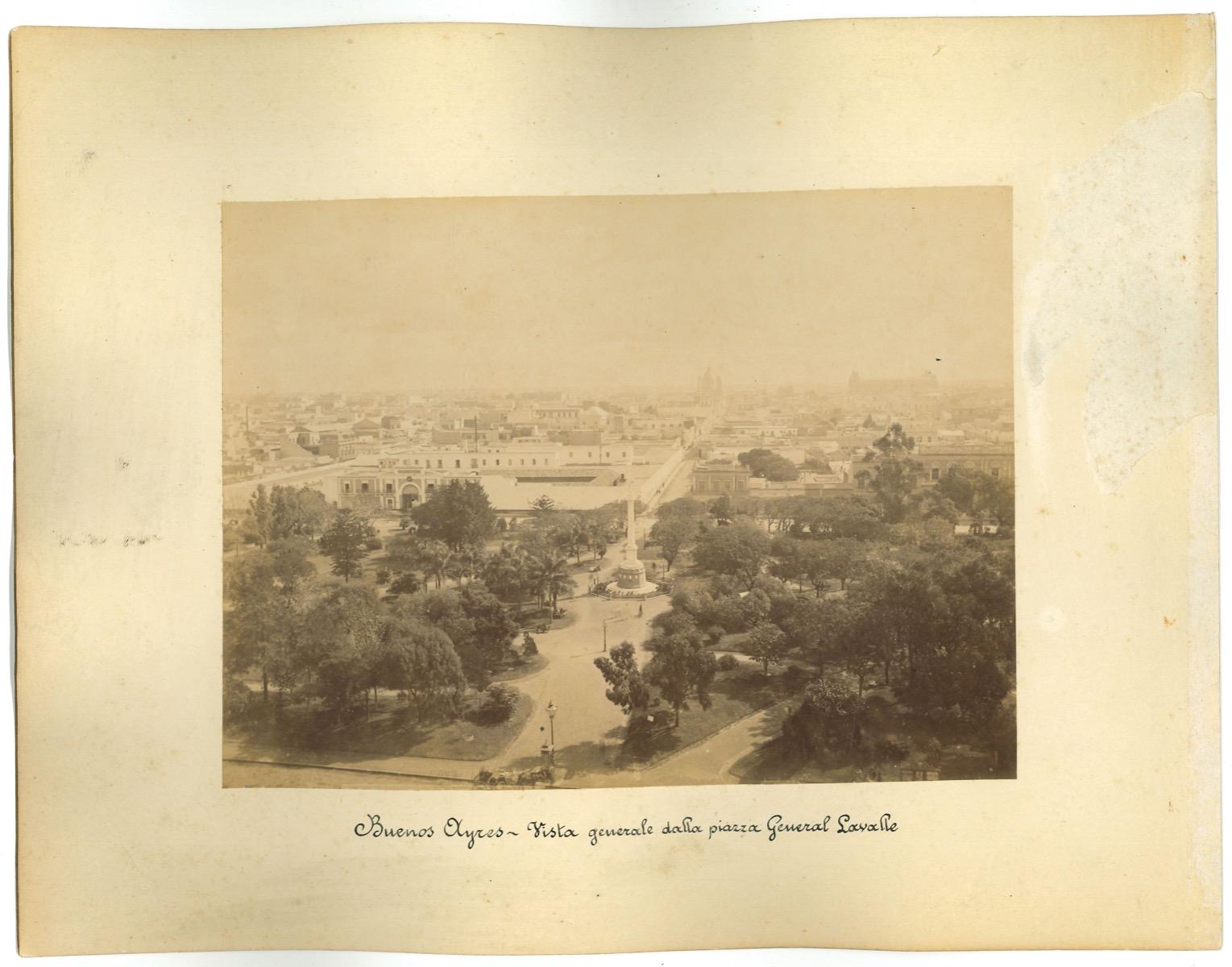 Unknown Landscape Photograph - Ancient View of Buenos Aires, Argentina - Original Vintage Photo - 1880s