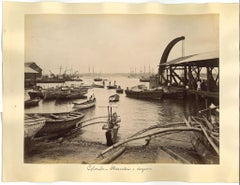 Vista antigua de Colombo - Impresiones originales a la albúmina - 1880s/90s