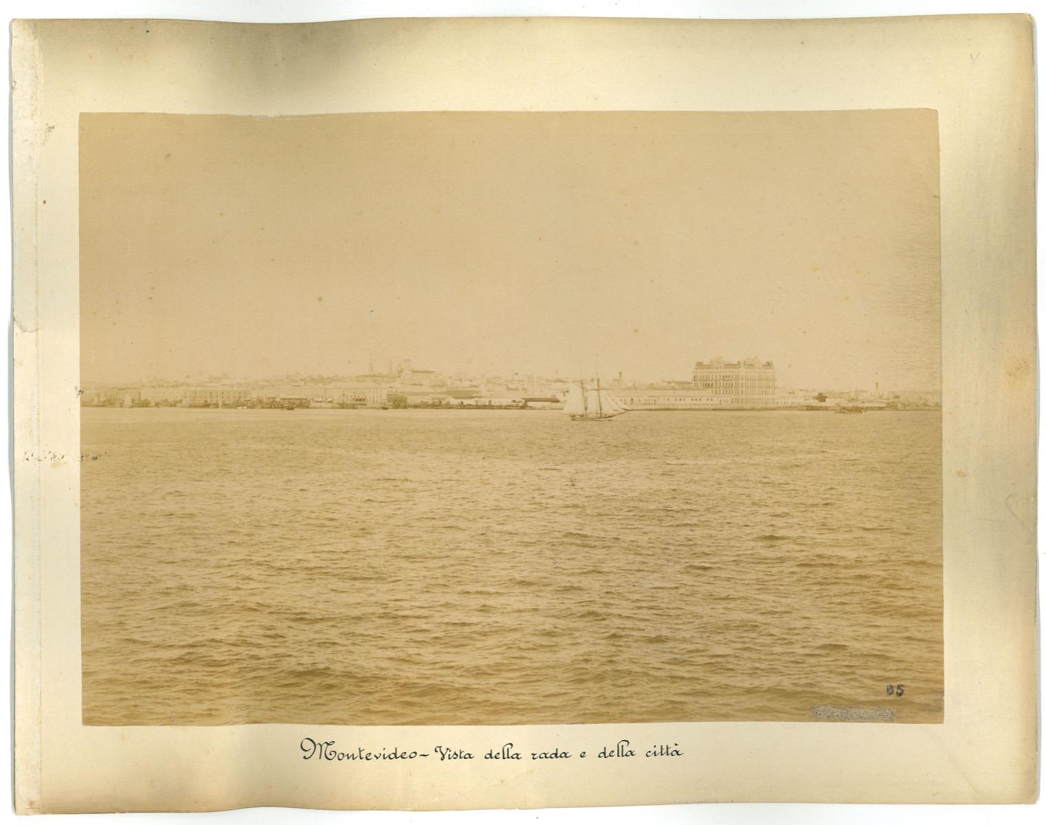 Ancient View of Montevideo - Vintage Photo - 1880s - Photograph by Unknown