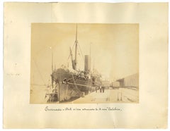 Ancient View of the Port of Ensenada Mexico - Original Vintage Photo - 1880s