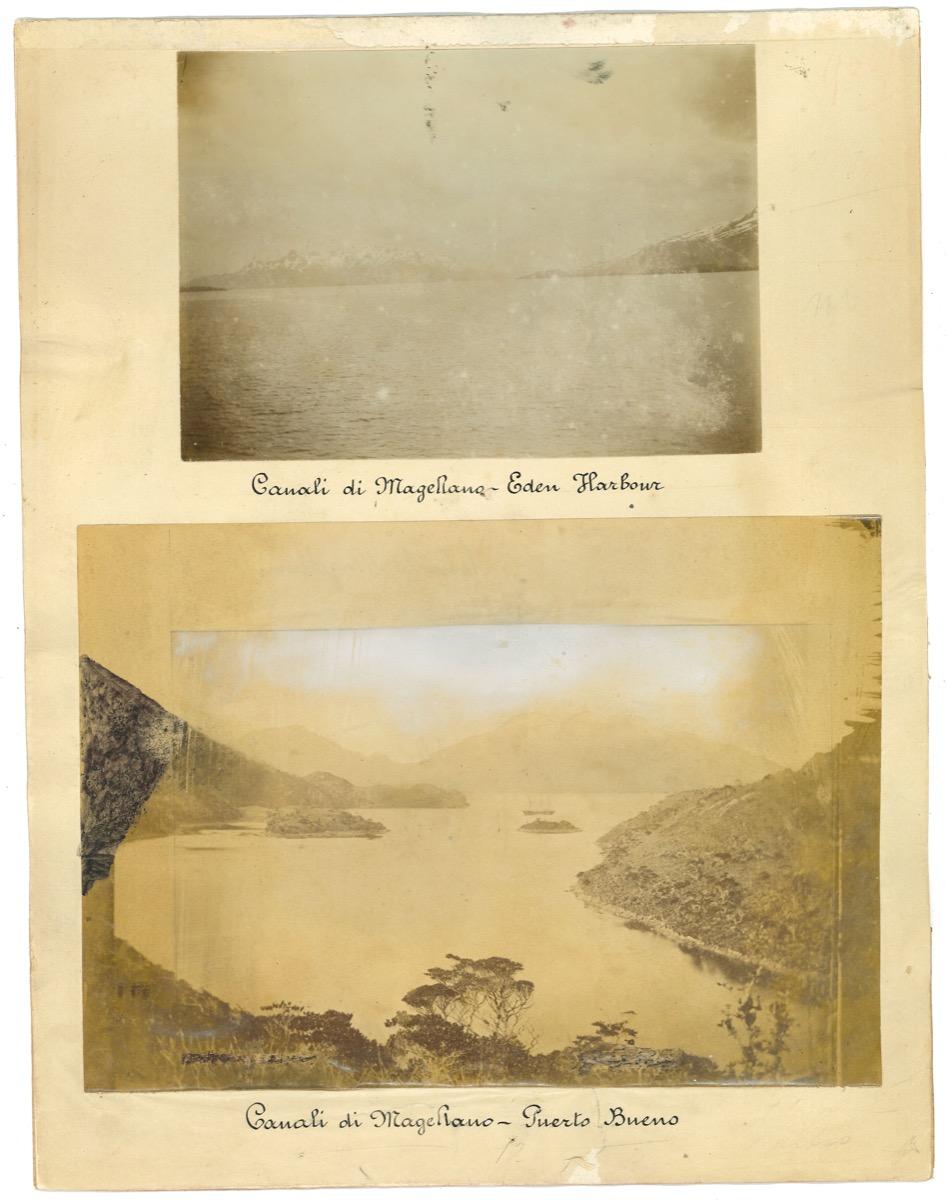 Unknown Figurative Photograph - Ancient View of the Strait of Magellan - Vintage Photo - 1880s
