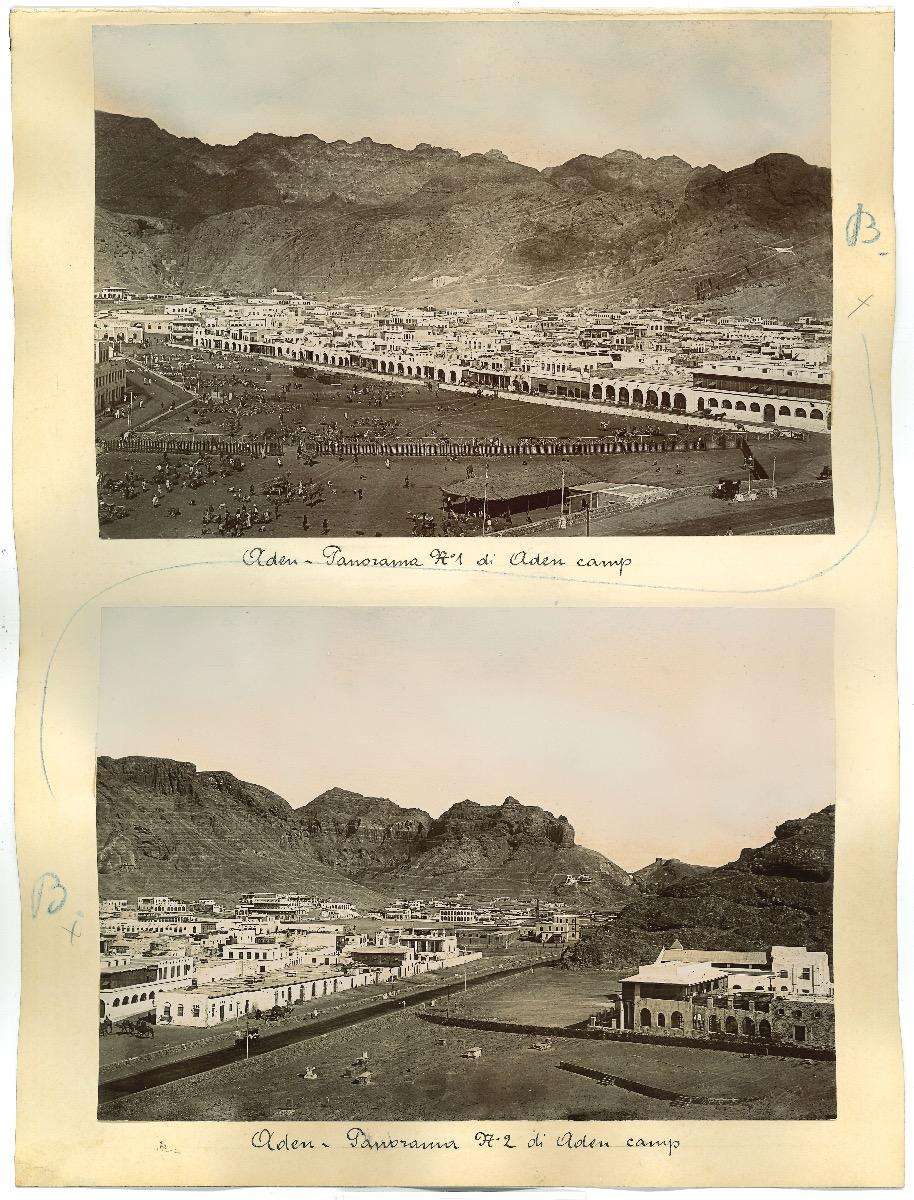 Landscape Photograph de Unknown - Vistas antiguas de Adén - Impresión original a la albúmina - 1880s/90s