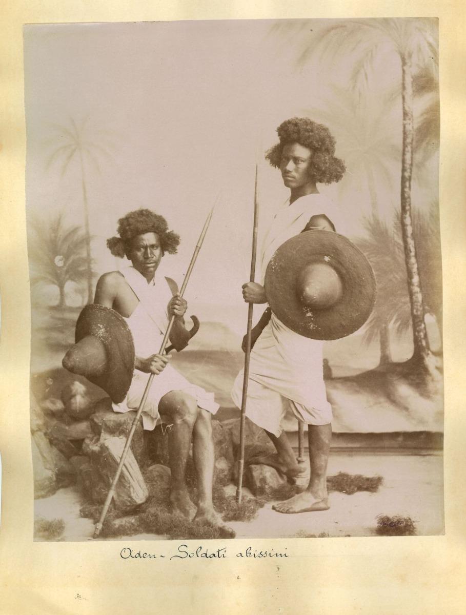 Unknown Figurative Photograph - Ancient Views of Aden - Original Albumen Print - 1880s/90s