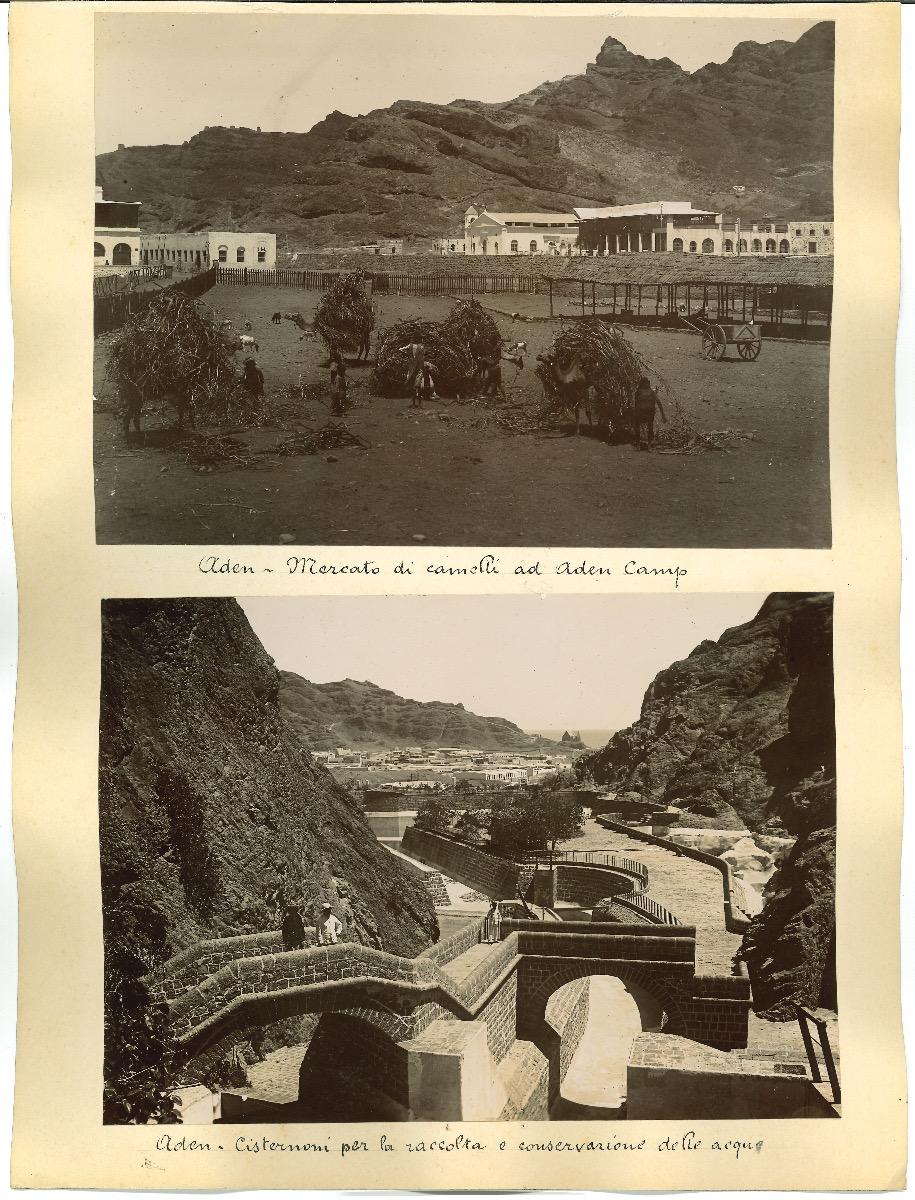 Unknown Landscape Photograph - Ancient Views of Aden Photograph - Original Albumen Print - 1880s/90s