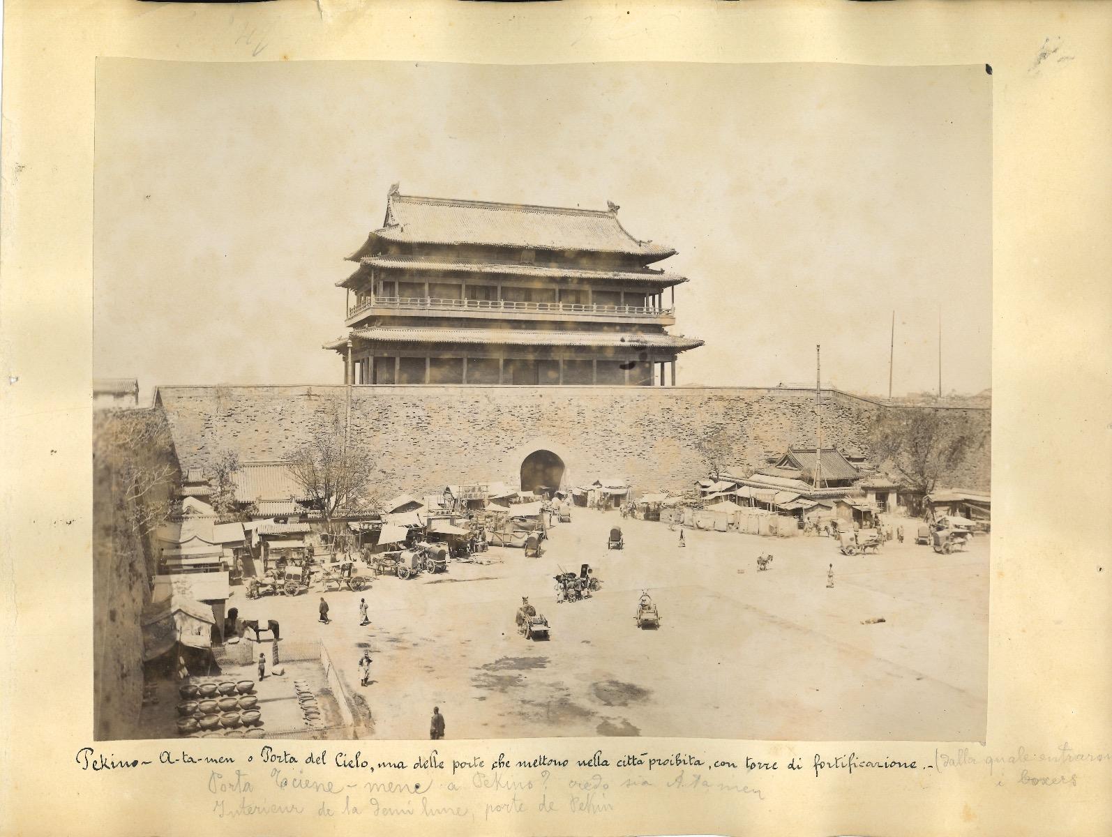 Unknown Landscape Photograph - Ancient Views of Beijing - Forbidden City - Original Albumen Print - 1890s