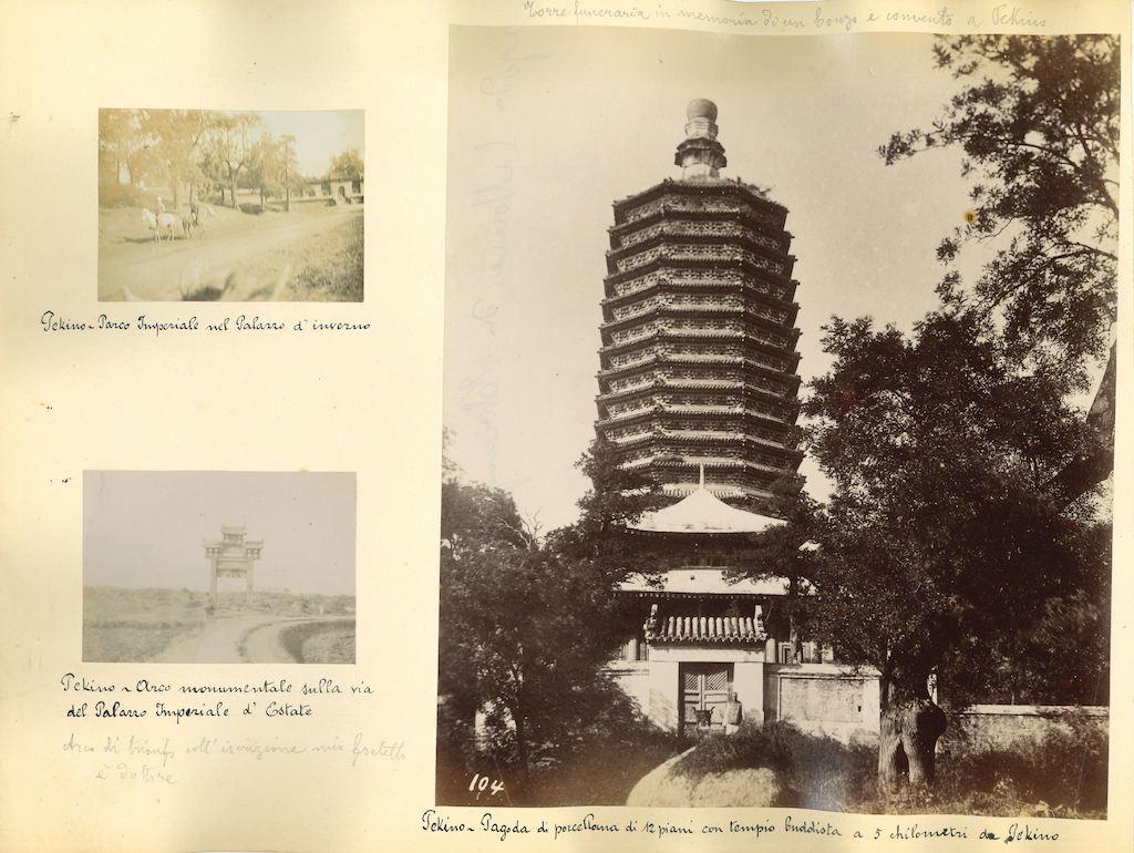 Ancient Views of Beijing - Original Albumen Print - 1890s