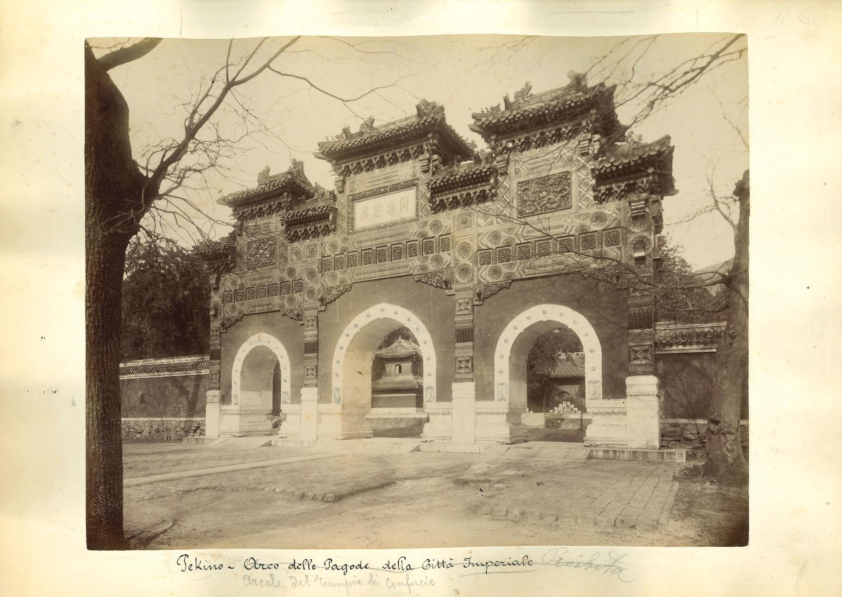 Unknown Landscape Photograph - Ancient Views of Beijing - The Forbidden City - Original Albumen Print - 1890s