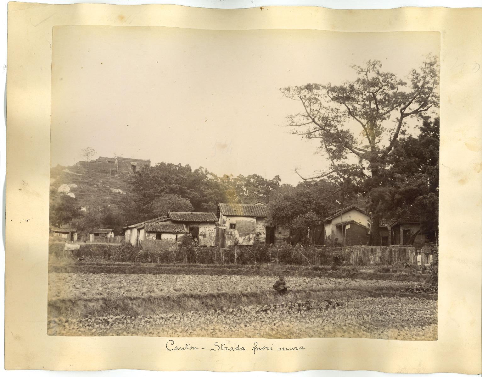 Ancient views of Canton - Original Albumen Print - 1890s - Photograph by Unknown
