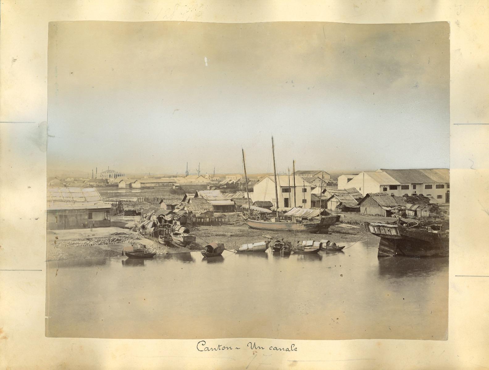 Unknown Landscape Photograph - Ancient Views of Canton - Albumen Prints - 1890s