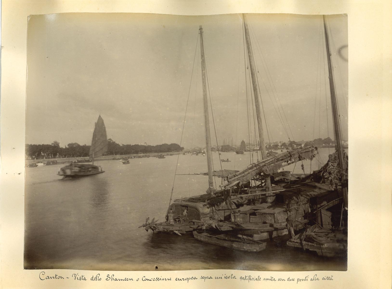 Unknown Landscape Photograph - Ancient Views of Canton - Original Albumen Prints - 1890s
