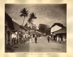 Viste antiche di Colombo - Sri Lanka - Stampe all'albumina originali - Anni '90 del XIX secolo