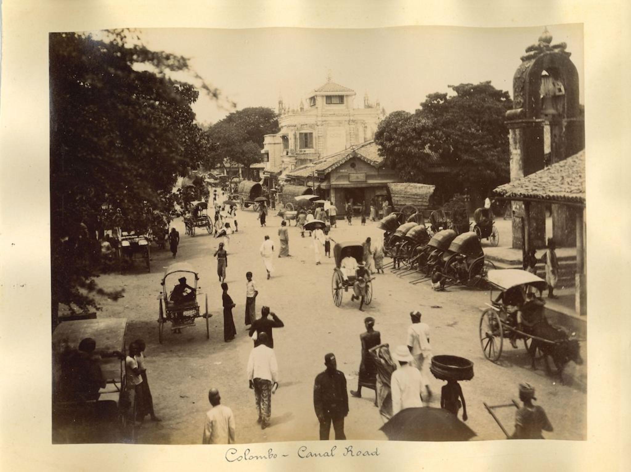 Unknown Figurative Photograph - Ancient Views of Colombo - Sri Lanka - Original Albumen Prints - 1890s
