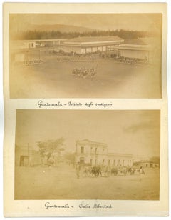Antike Ansichten von Guatemala-Stadt - Originale Vintage-Fotos - 1880er Jahre