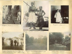 Vues anciennes de Johor et de Singapour - Impression albumen originale - années 1880-1890
