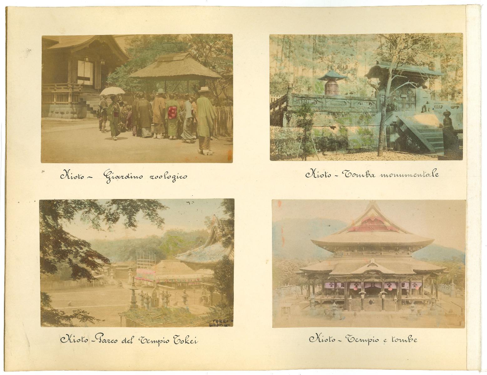 Figurative Photograph de Unknown - Vistas antiguas de Kioto - Impresión al Álbum - 1899/1900