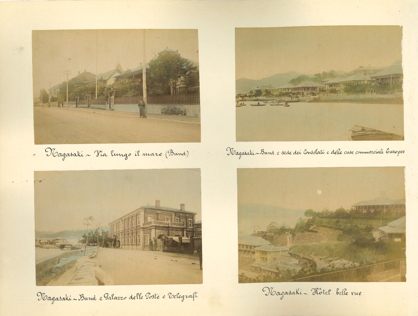 Unknown Landscape Photograph - Ancient Views of Nagasaki - Original Albumen Print - 1880s/90s