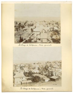 Antike Ansichten von S. Diego - Kalifornien - Originale Vintage-Fotos - 1880er Jahre