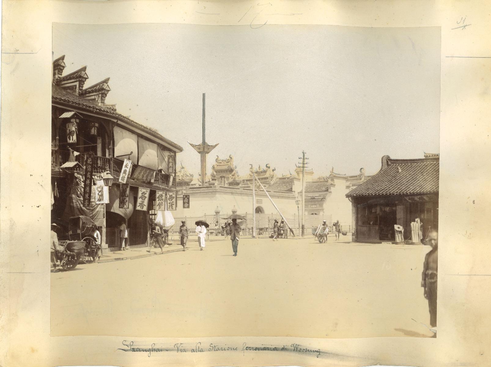 Ancient Views of Shaghai - Original Albumen Print - 1880s/90s - Photograph by Unknown