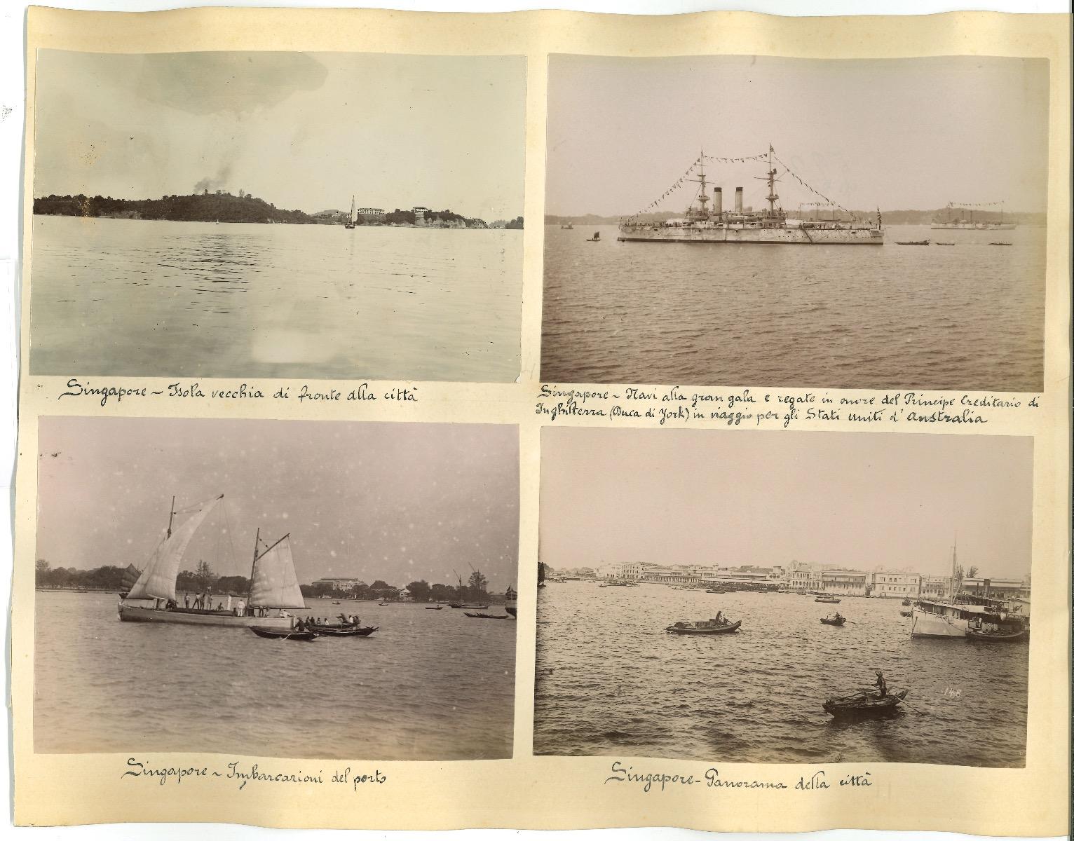 Unknown Figurative Photograph - Ancient Views of Singapore - Original Albumen Prints - 1890s