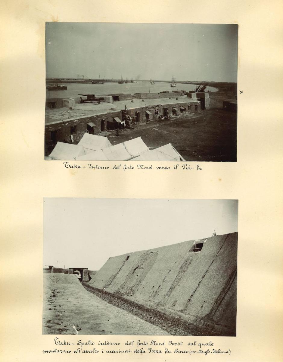 Unknown Landscape Photograph - Ancient Views of Taku Forts - Original Albumen Print - 1880s/90s