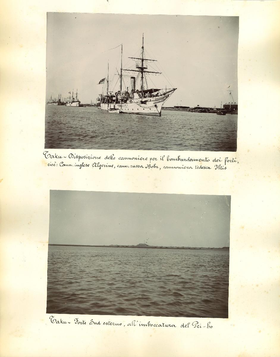 Ancient Views of Taku Forts - Original Albumen Prints - 1890s