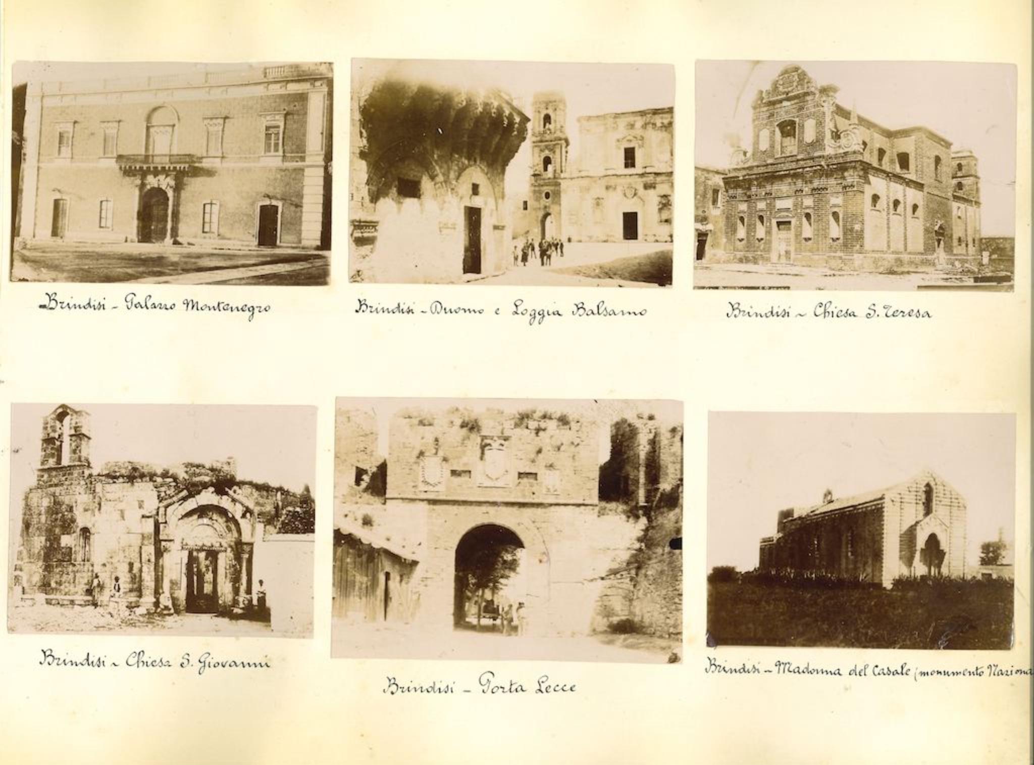 Unknown Figurative Photograph - Ancient Views of Venice and Brindisi - Original Albumen Print - 1880s/90s