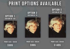 Andy Warhol Candid in Color Globe Photos Fine Art Print