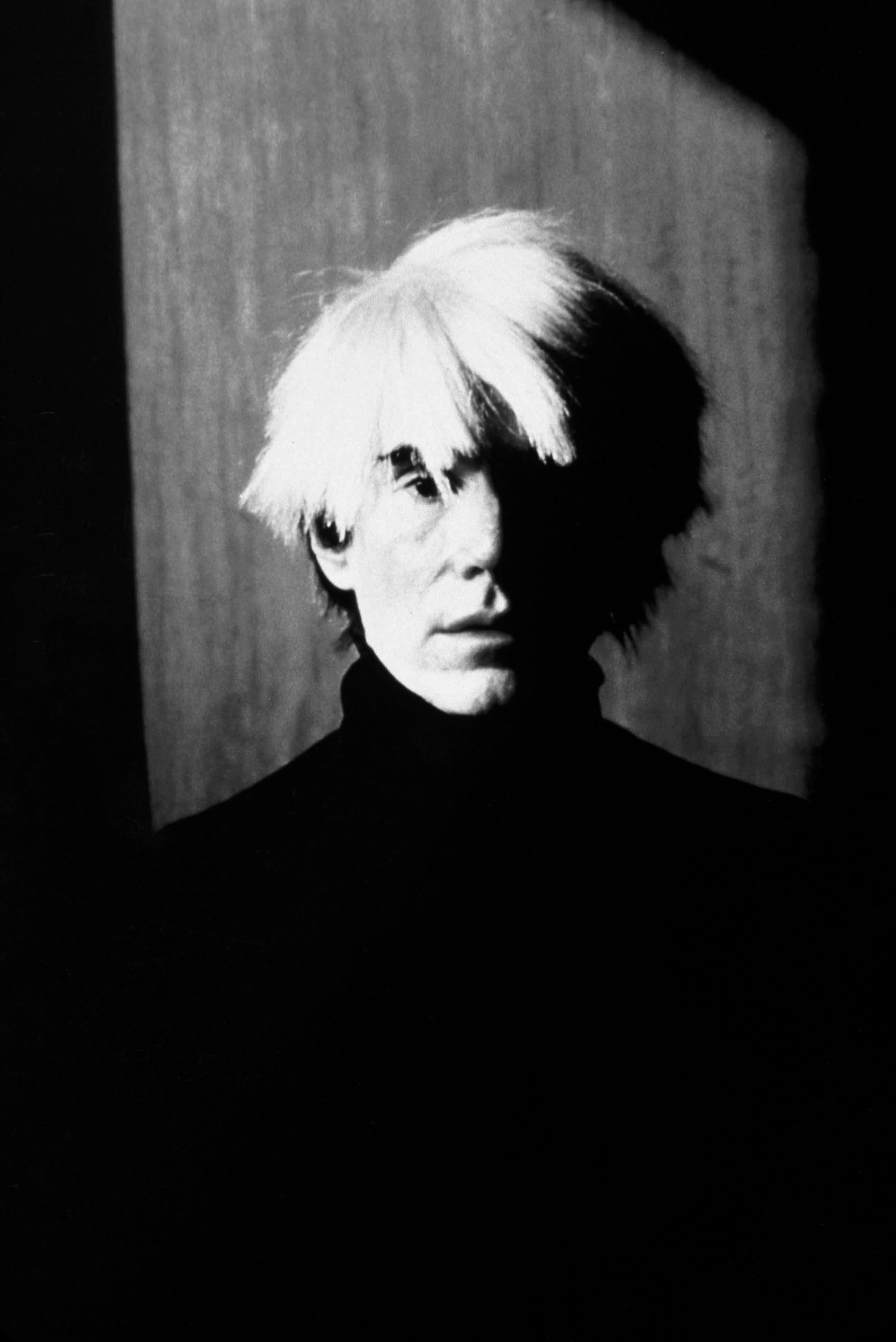 Unknown Portrait Photograph - Andy Warhol Dramatic Portrait Globe Photos Fine Art Print