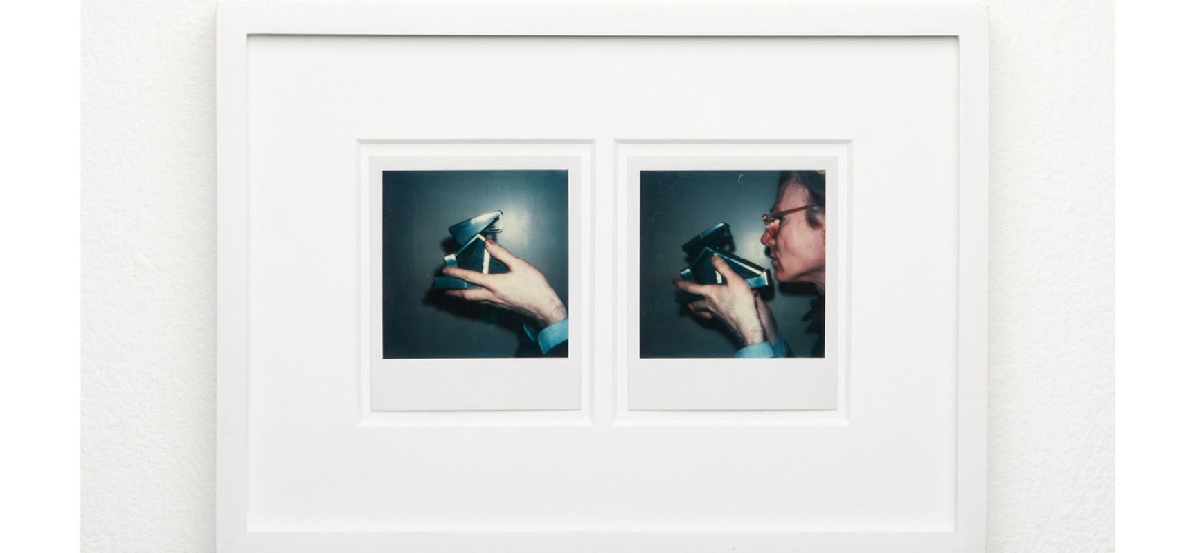 Andy Warhol Self-portrait with Polaroid camera (diptych), 1973