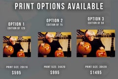 Andy Warhol with Pumpkins Globe Photos Fine Art Print