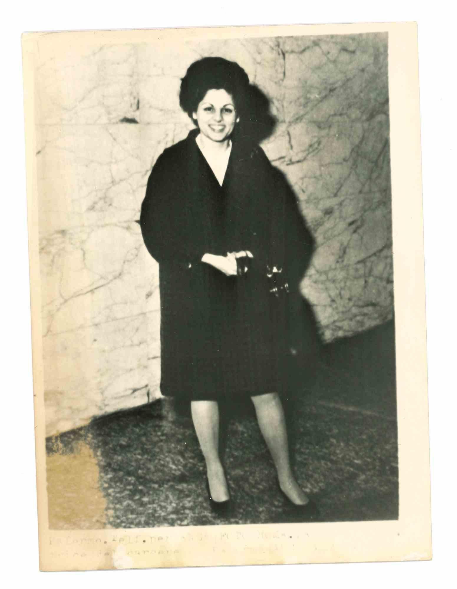 Unknown Figurative Photograph - Angela Faramo - Vice President of Palermian Prison - 1970s