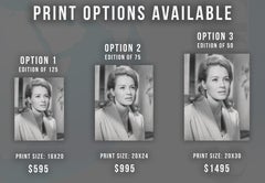 Angie Dickinson on Set Globe Photos Fine Art Print