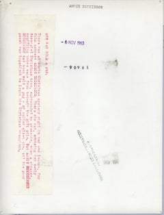 Angie Dickinson Posing with Christmas Puppy Signed Vintage Original Photograph