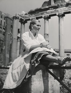 Anita Ekberg in the Ruins of Rome Fine Art Print