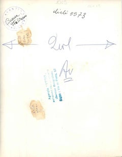 Anna Magnani e La Rosa Tatuata - Original b/w Photograph - 1956