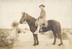 Antique Gelatin Silver Print Photograph of 13th Calvary Soldier