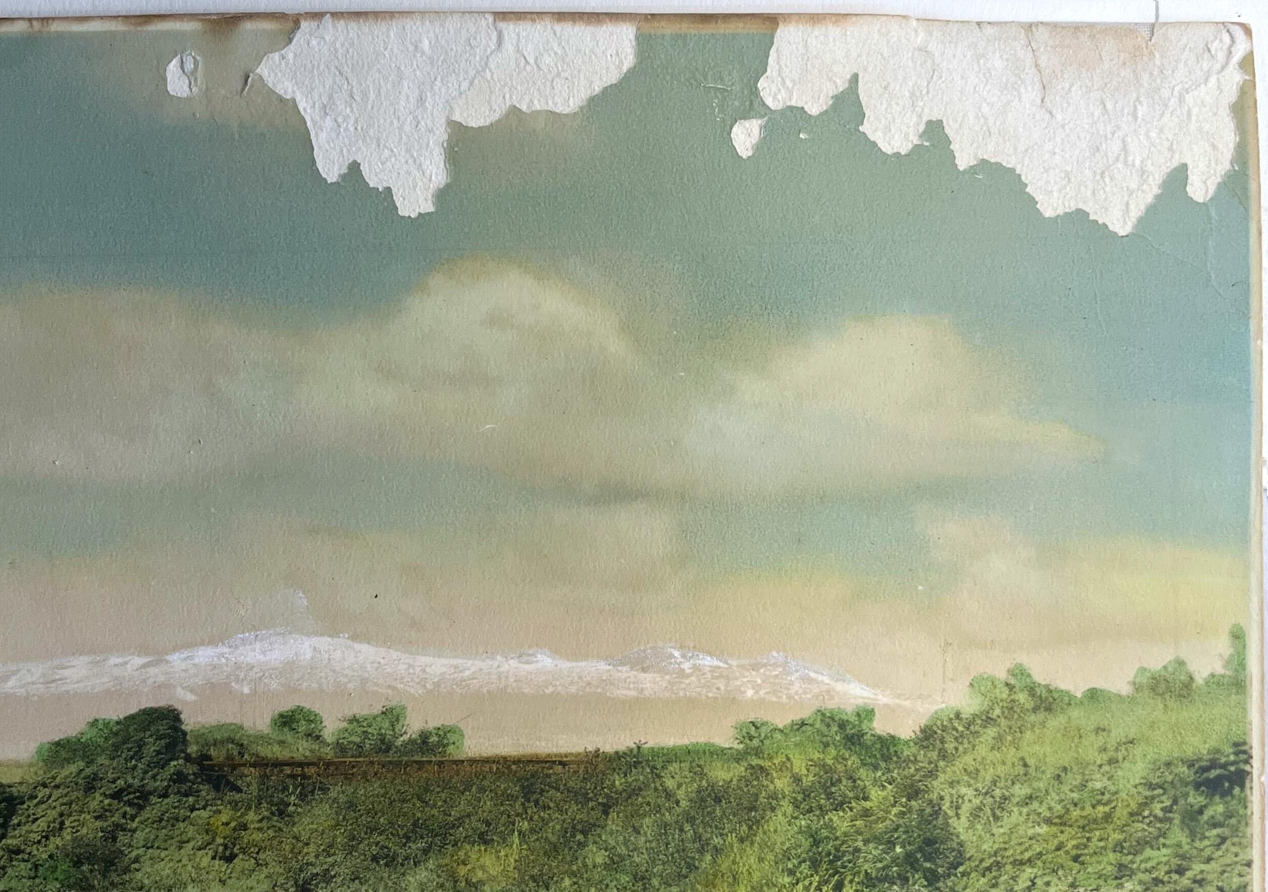 Photo ancienne coloriée à la main - Waiānuenue, ou Rainbow Falls, Hawaii en vente 2