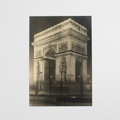 Arc de Triomphe Paris - Silver Gelatin Original Black-White Photograph