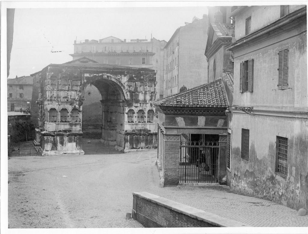 L'Arc de Janus - Rome disparue - Photographie b/w de 1929