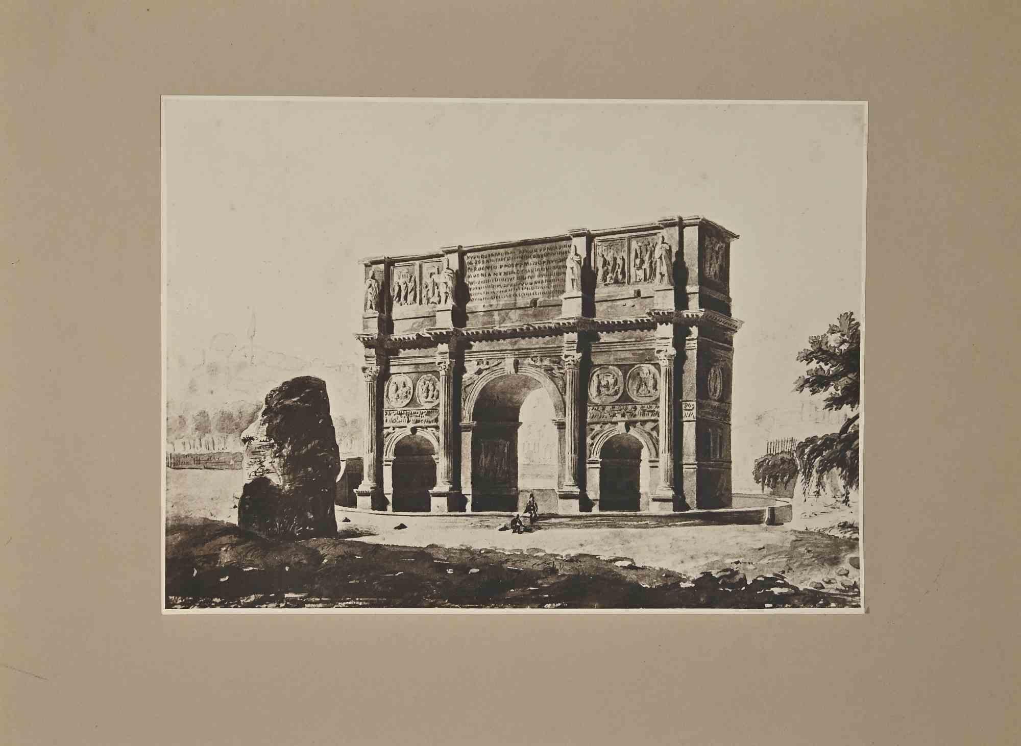 Unknown Figurative Photograph - Arch of Constantine - Vintage Photograph - Early 20th Century